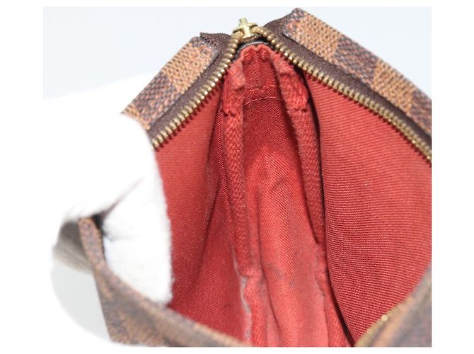 LOUIS VUITTON Damier Ebene Trousse Make Up Pouch N51982 LV Auth ka5046 - vista 18