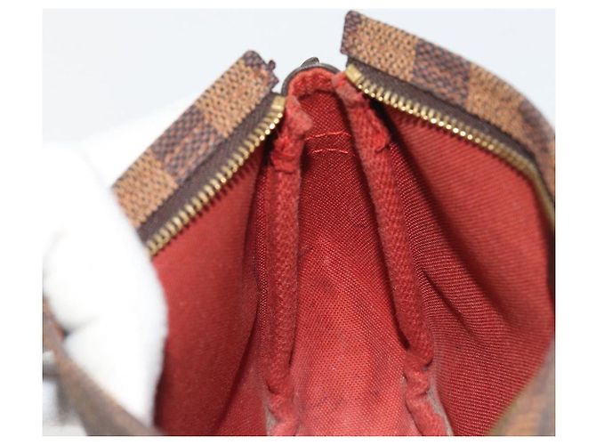 LOUIS VUITTON Damier Ebene Trousse Make Up Pouch N51982 LV Auth ka5046 - vista 19