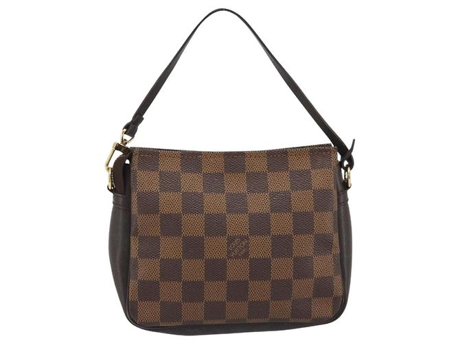 LOUIS VUITTON Damier Ebene Trousse Make Up Pouch N51982 LV Auth ka5046 - vista 2