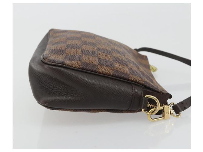 LOUIS VUITTON Damier Ebene Trousse Make Up Pouch N51982 LV Auth ka5046 - vista 3