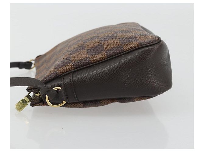LOUIS VUITTON Damier Ebene Trousse Make Up Pouch N51982 LV Auth ka5046 - vista 4