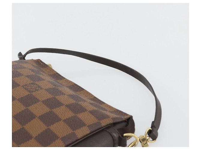 LOUIS VUITTON Damier Ebene Trousse Make Up Pouch N51982 LV Auth ka5046 - vista 8