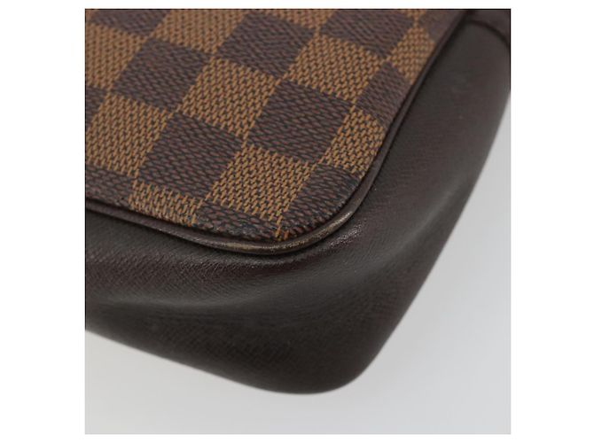 LOUIS VUITTON Damier Ebene Trousse Make Up Pouch N51982 LV Auth ka5046 - vista 9