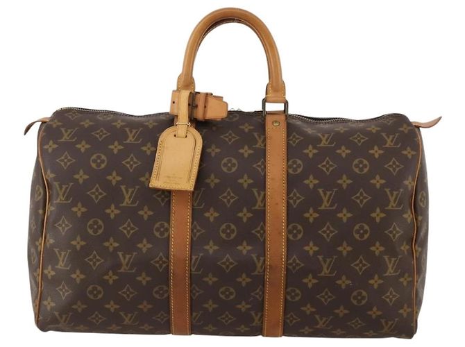 LOUIS VUITTON Borsa Boston Monogram Keepall 45 M41428 LV Auth 188078 Monogramma - vista 13