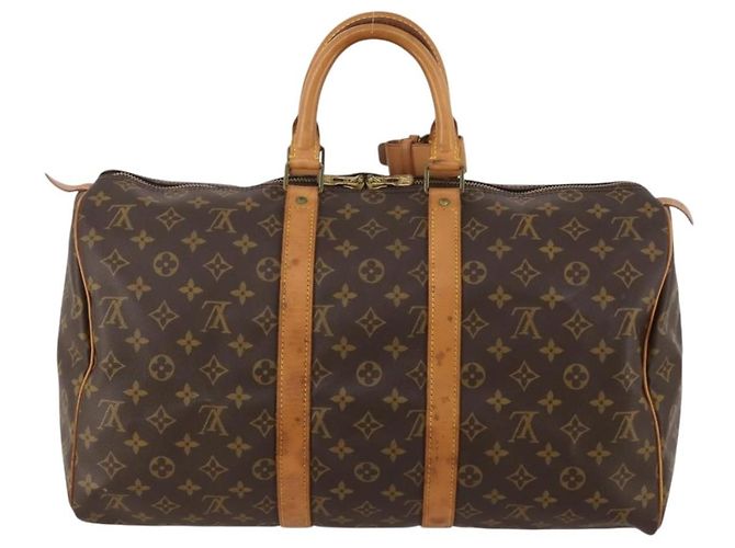 LOUIS VUITTON Borsa Boston Monogram Keepall 45 M41428 LV Auth 188078 Monogramma - vista 2