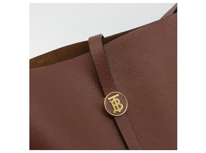 Borsa a Spalla BURBERRY in Pelle Marrone Oro Auth 190339A D'oro - vista 10