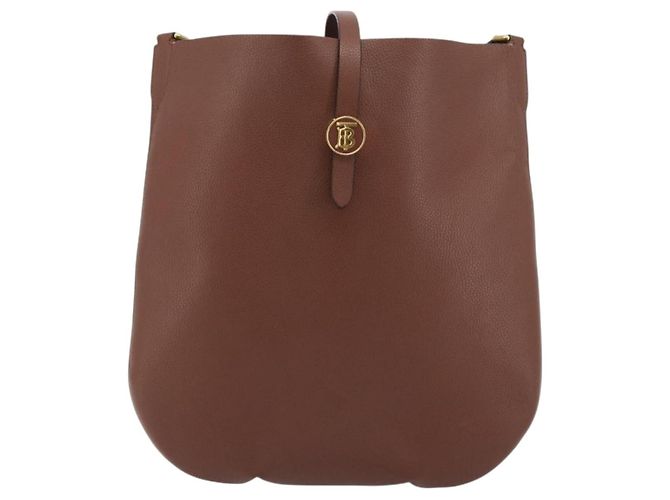 Borsa a Spalla BURBERRY in Pelle Marrone Oro Auth 190339A D'oro - vista 13
