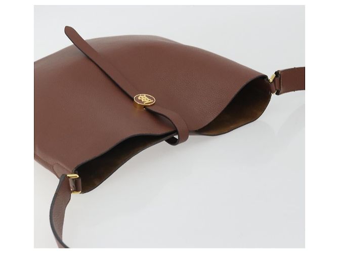 Borsa a Spalla BURBERRY in Pelle Marrone Oro Auth 190339A D'oro - vista 6