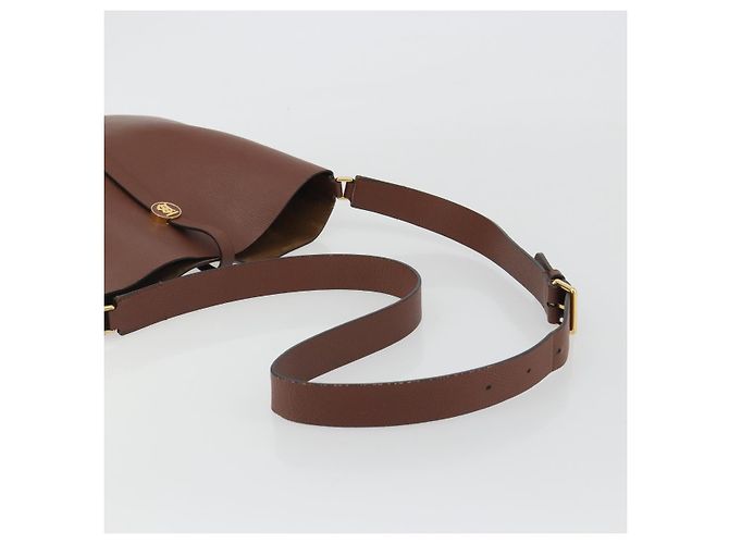 Borsa a Spalla BURBERRY in Pelle Marrone Oro Auth 190339A D'oro - vista 7