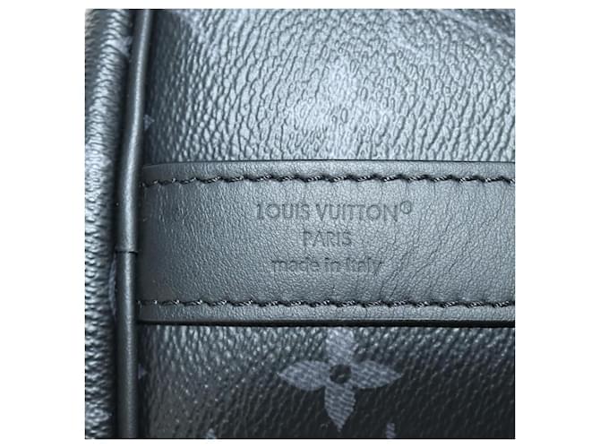 LOUIS VUITTON Monogram Eclipse Keepall Bandouliere 45 M15251 LV Auth 189113SAM Monogramma - vista 11