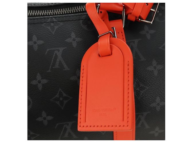 LOUIS VUITTON Monogram Eclipse Keepall Bandouliere 45 M15251 LV Auth 189113SAM Monogramma - vista 22