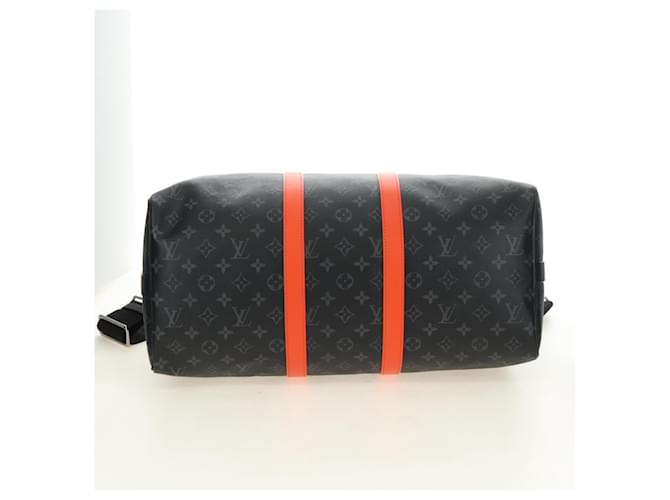 LOUIS VUITTON Monogram Eclipse Keepall Bandouliere 45 M15251 LV Auth 189113SAM Monogramma - vista 5