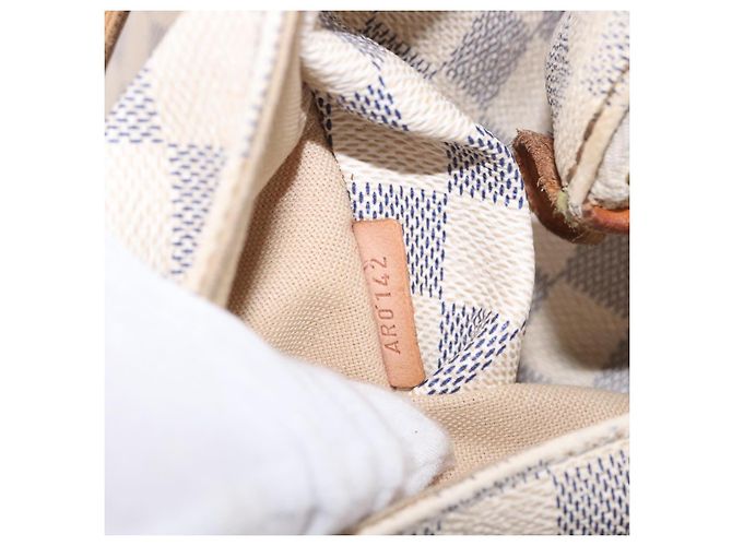 LOUIS VUITTON Borsa Tote Damier Azur Totally PM N41280 LV Auth BA13788 - vista 12