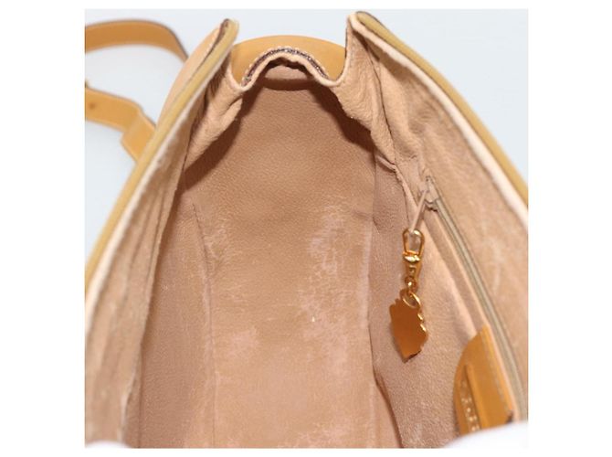 Borsa GUCCI Micro GG Supreme Web Sherry Line PVC Beige 001 58 0918 Auth 189922 D'oro - vista 19