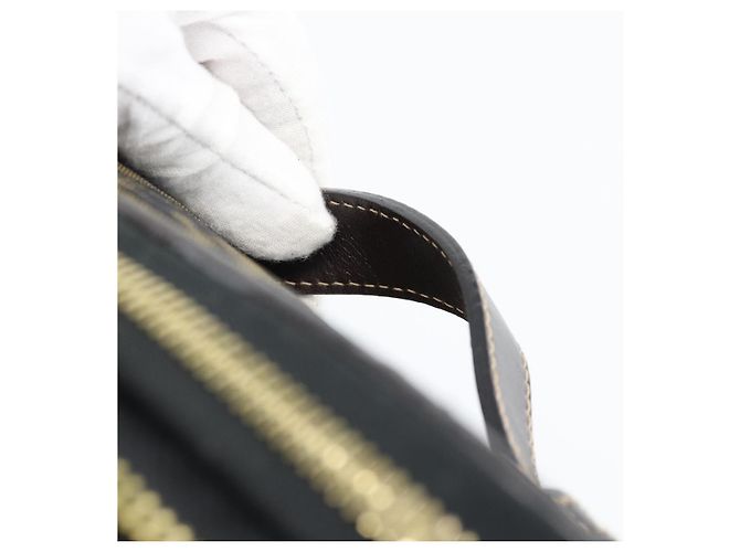 FENDI Zucca Canvas Vanity Hand Bag Black Brown Auth 189549 Marrone Nero - vista 14