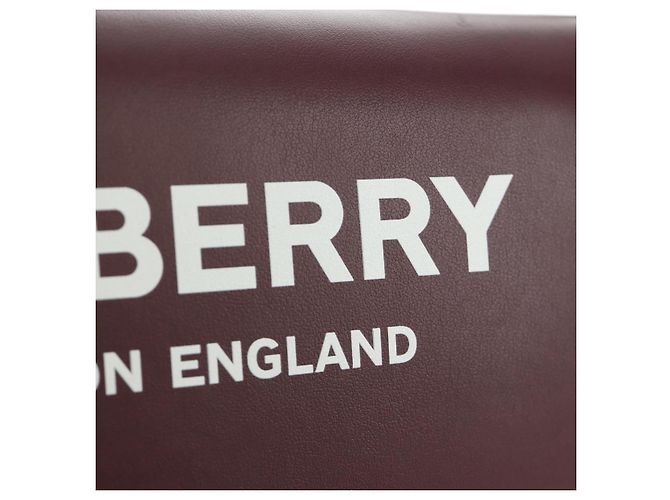 BURBERRY Every Day Shoulder Wallet Leather Bordeaux Gold Auth am11974M D'oro Bordò - vista 21