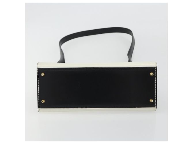 Céline CELINE Circle Schultertasche Leder Weiß Gold Auth 189542A Golden - Ansicht 5