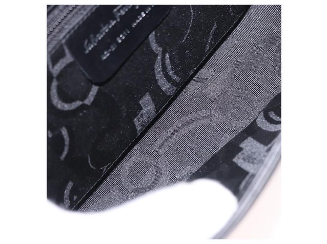 Borsa a mano Salvatore Ferragamo in pelle nera argento Auth bs35910 Nero - vista 11