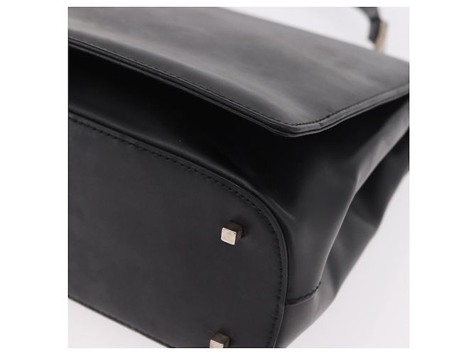 Borsa a mano Salvatore Ferragamo in pelle nera argento Auth bs35910 Nero - vista 15