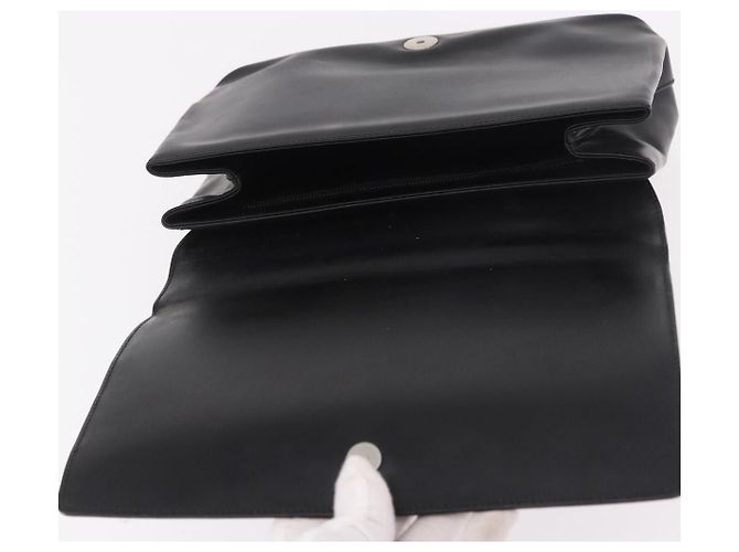 Borsa a mano Salvatore Ferragamo in pelle nera argento Auth bs35910 Nero - vista 17