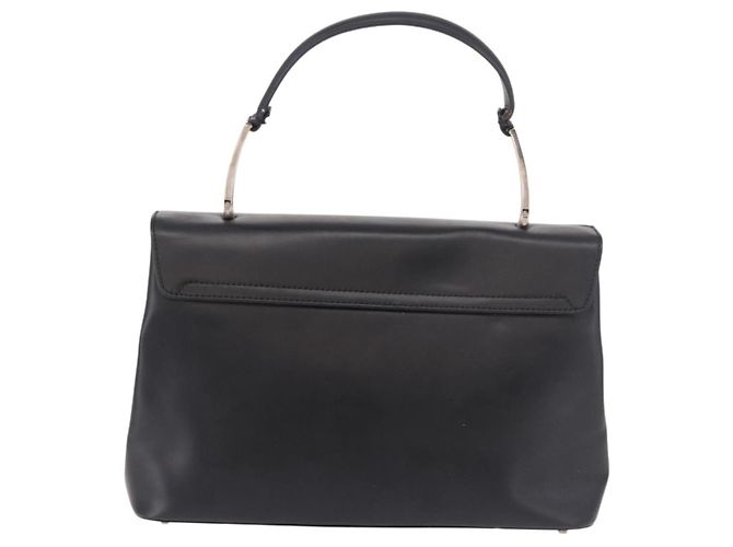 Borsa a mano Salvatore Ferragamo in pelle nera argento Auth bs35910 Nero - vista 2
