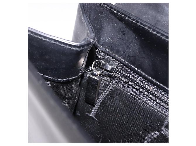 Borsa a mano Salvatore Ferragamo in pelle nera argento Auth bs35910 Nero - vista 20
