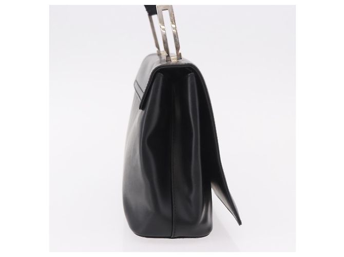 Borsa a mano Salvatore Ferragamo in pelle nera argento Auth bs35910 Nero - vista 4