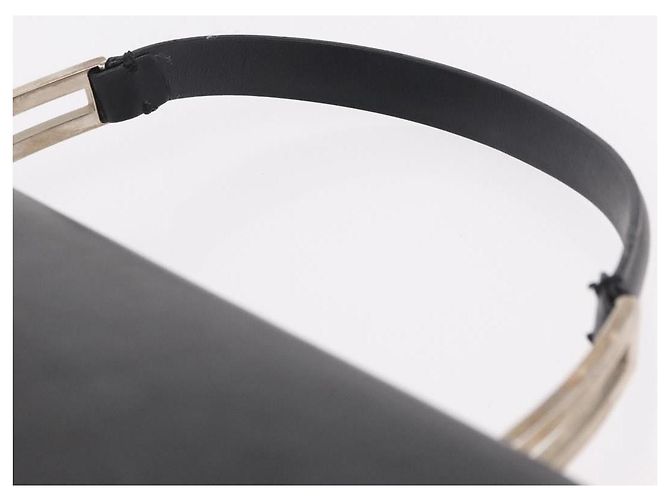 Borsa a mano Salvatore Ferragamo in pelle nera argento Auth bs35910 Nero - vista 8