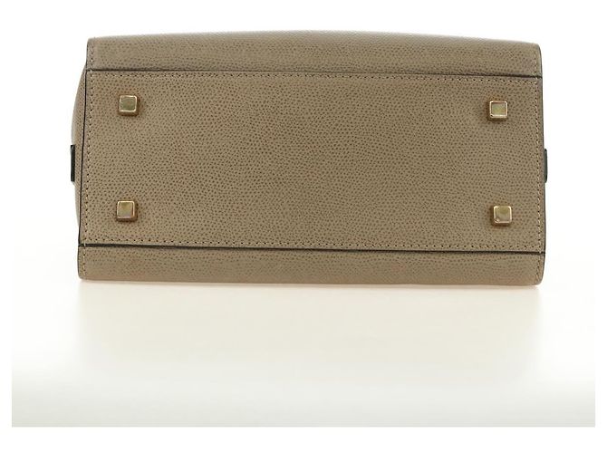 Borsa Valextra Isidide in pelle 2way Beige Gold Auth 187616SM D'oro - vista 5