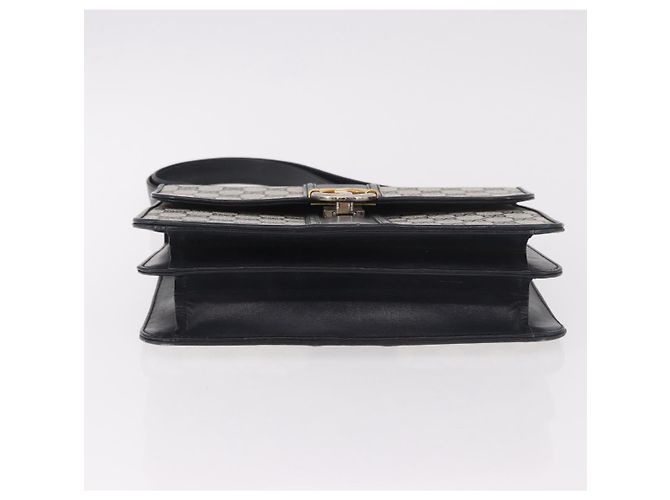 Borsa GUCCI GG Supreme in PVC Blu navy Oro Auth 190570 D'oro - vista 5