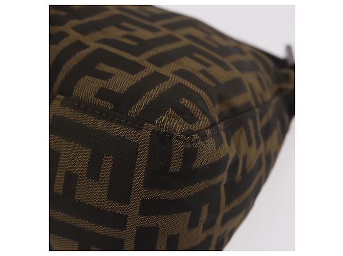 FENDI Pochette Accessori Zucca Marrone Argento 8N0005 Auth 189182 - vista 16
