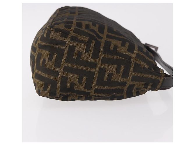 FENDI Pochette Accessori Zucca Marrone Argento 8N0005 Auth 189182 - vista 3