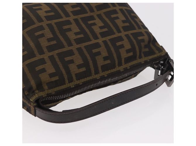 FENDI Pochette Accessori Zucca Marrone Argento 8N0005 Auth 189182 - vista 6