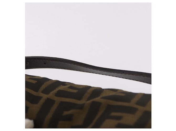 FENDI Pochette Accessori Zucca Marrone Argento 8N0005 Auth 189182 - vista 8