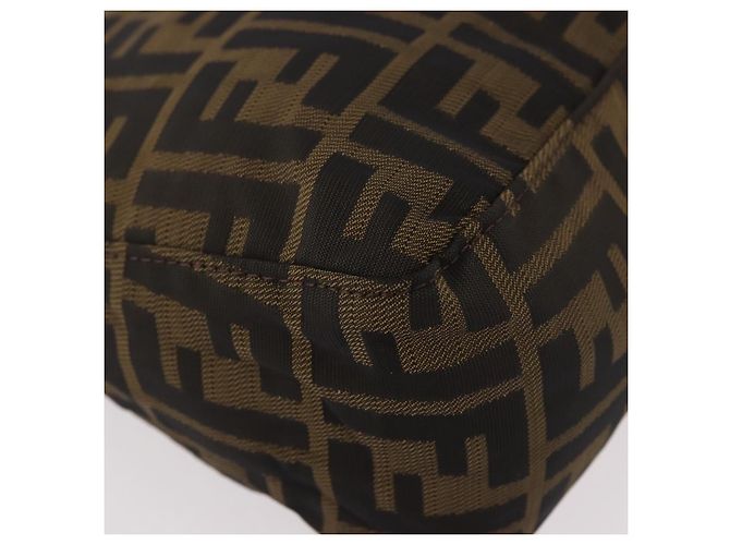 FENDI Pochette Accessori Zucca Marrone Argento 8N0005 Auth 189182 - vista 9