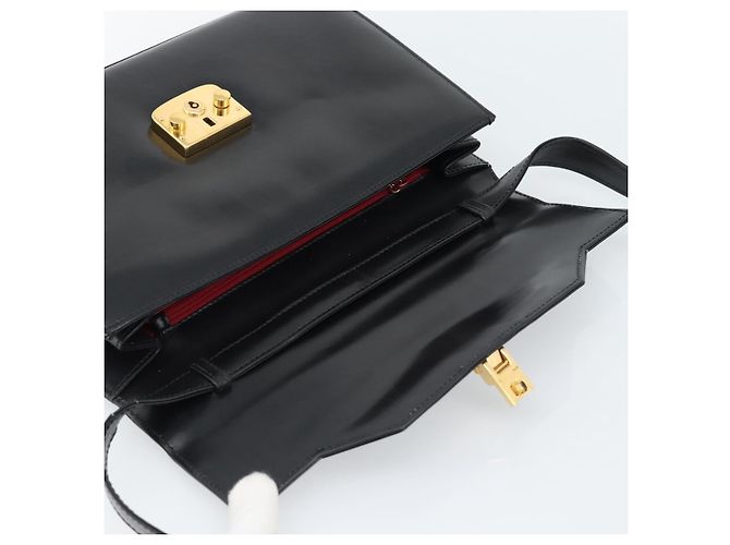 Borsa a Spalla GUCCI in Pelle Nera Oro 004 33 0450 Auth ep14923 Nero D'oro - vista 17