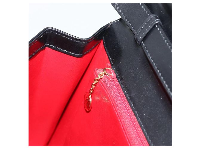 Borsa a Spalla GUCCI in Pelle Nera Oro 004 33 0450 Auth ep14923 Nero D'oro - vista 21