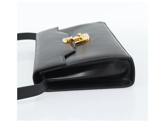 Borsa a Spalla GUCCI in Pelle Nera Oro 004 33 0450 Auth ep14923 Nero D'oro - vista 3