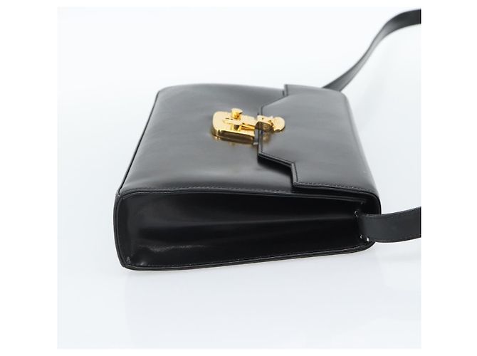 Borsa a Spalla GUCCI in Pelle Nera Oro 004 33 0450 Auth ep14923 Nero D'oro - vista 4
