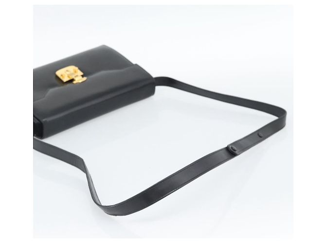 Borsa a Spalla GUCCI in Pelle Nera Oro 004 33 0450 Auth ep14923 Nero D'oro - vista 7