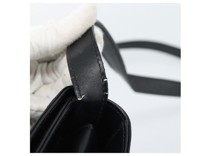 Borsa a Spalla GUCCI in Pelle Nera Oro 004 33 0450 Auth ep14923 Nero D'oro - vista 9