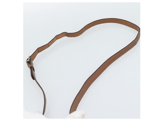 Céline CELINE Macadam Canvas Shoulder Bag PVC Leather Brown Gold Auth 189670 Golden - view 8