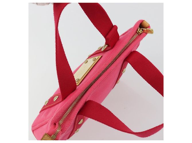 LOUIS VUITTON Antigua Cabas PM Hand Bag Rouge Pink M40088 LV Auth ep14951V Rosa Rosso - vista 6