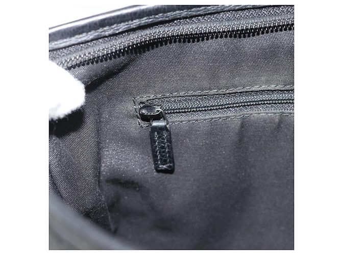 Borsa a Spalla GUCCI GG Canvas Nylon Nero Argento 268642 Auth 189865A - vista 20