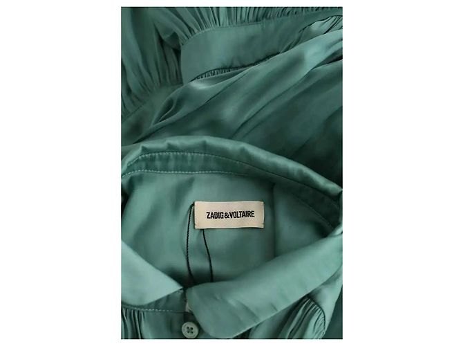 Vestido de seda verde Zadig & Voltaire - vista 5