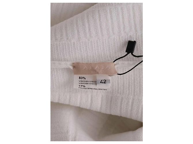 Vestido Alaïa blanco de viscosa - vista 6