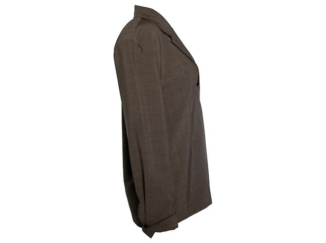 Autre Marque The Frankie shop, blazer acolchoado marrom - vista 4