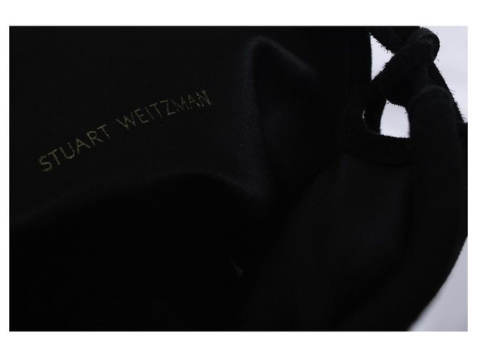 Stuart Weitzman, Wildleder-Stiefel über dem Knie Schwarz - Ansicht 8