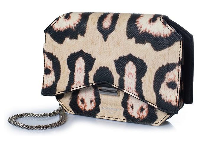 Givenchy, bolsa de ombro com laço de leopardo Preto - vista 2