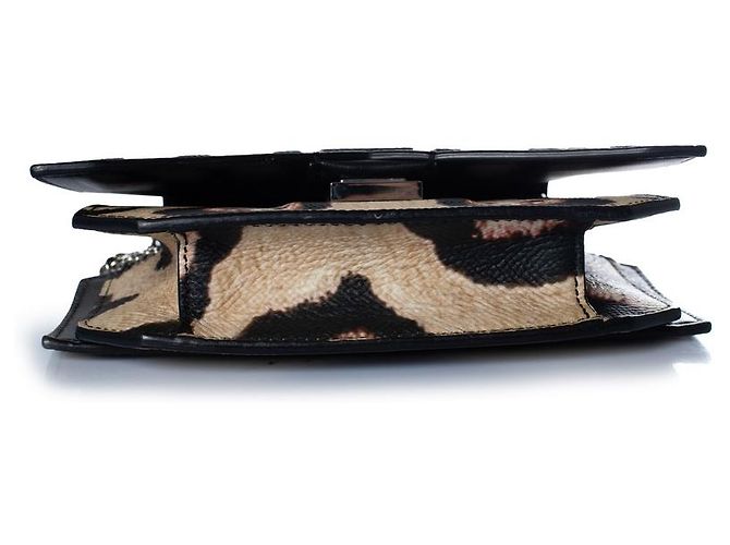 Givenchy, bolsa de ombro com laço de leopardo Preto - vista 4